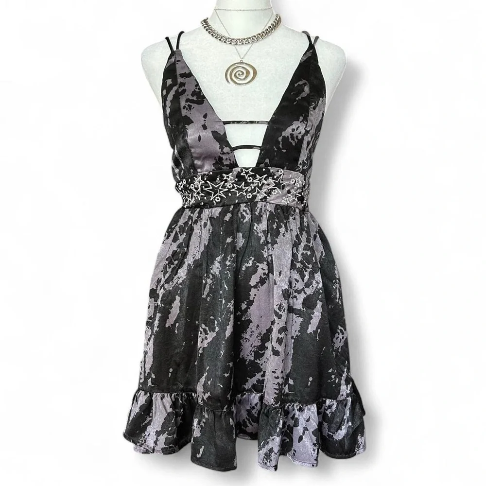 SOLD Urban Outfitters Naomi Strappy Mini Dress S - Picture 1 of 8